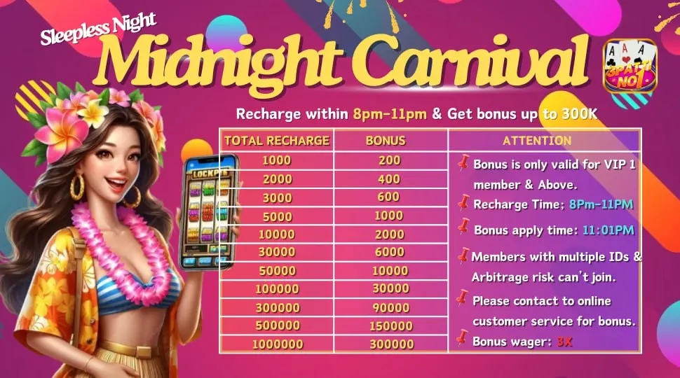 the excitement midnight carnival offer